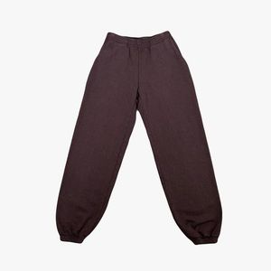 POSH25 - CHOCOLATE GARMENT DYE HEAVY FLEECE SWEATPANT